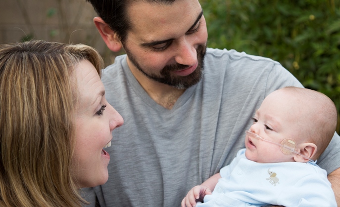 Melissa and Andrew Duarte with their baby Victor