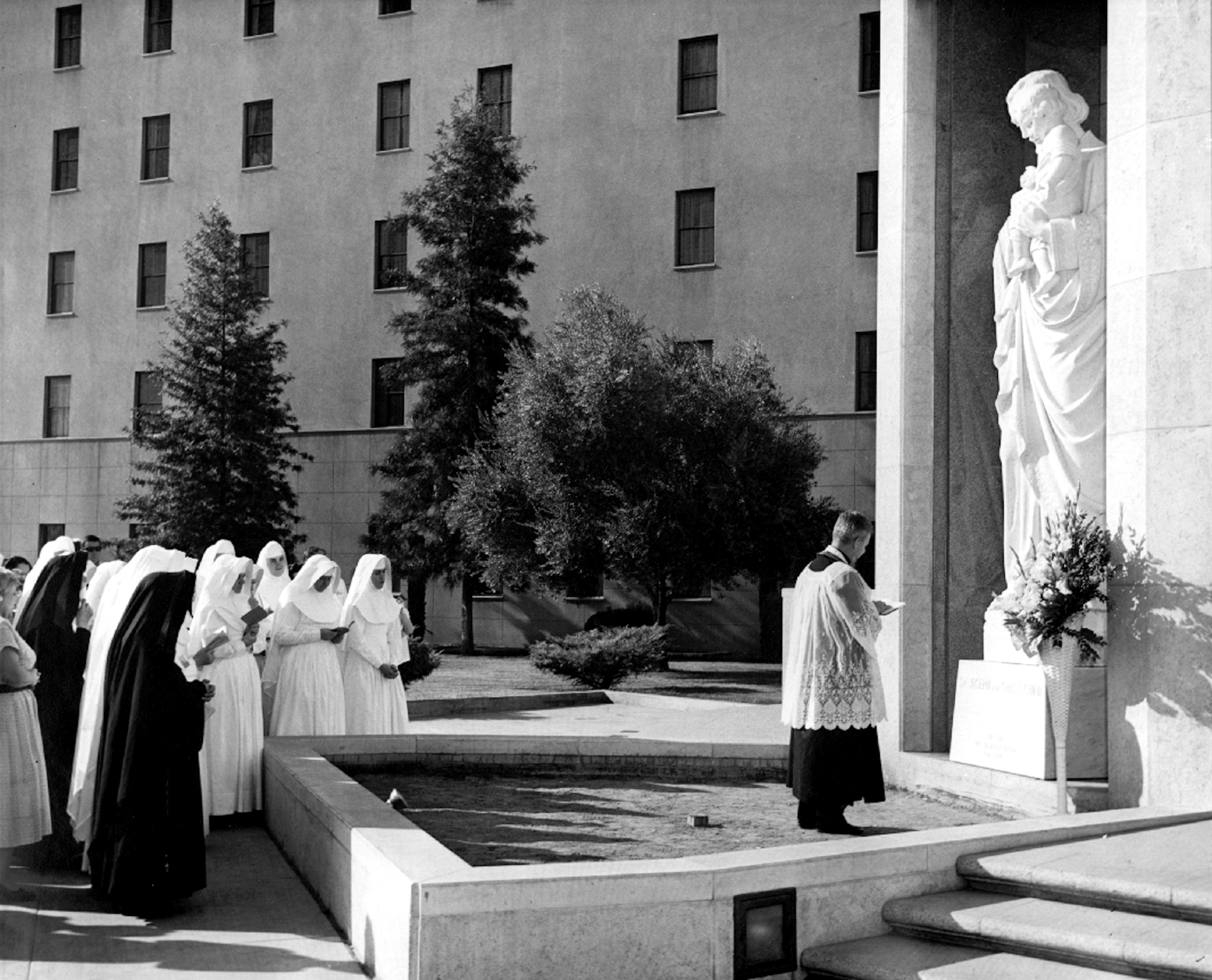 blessing of St. Joseph's statue