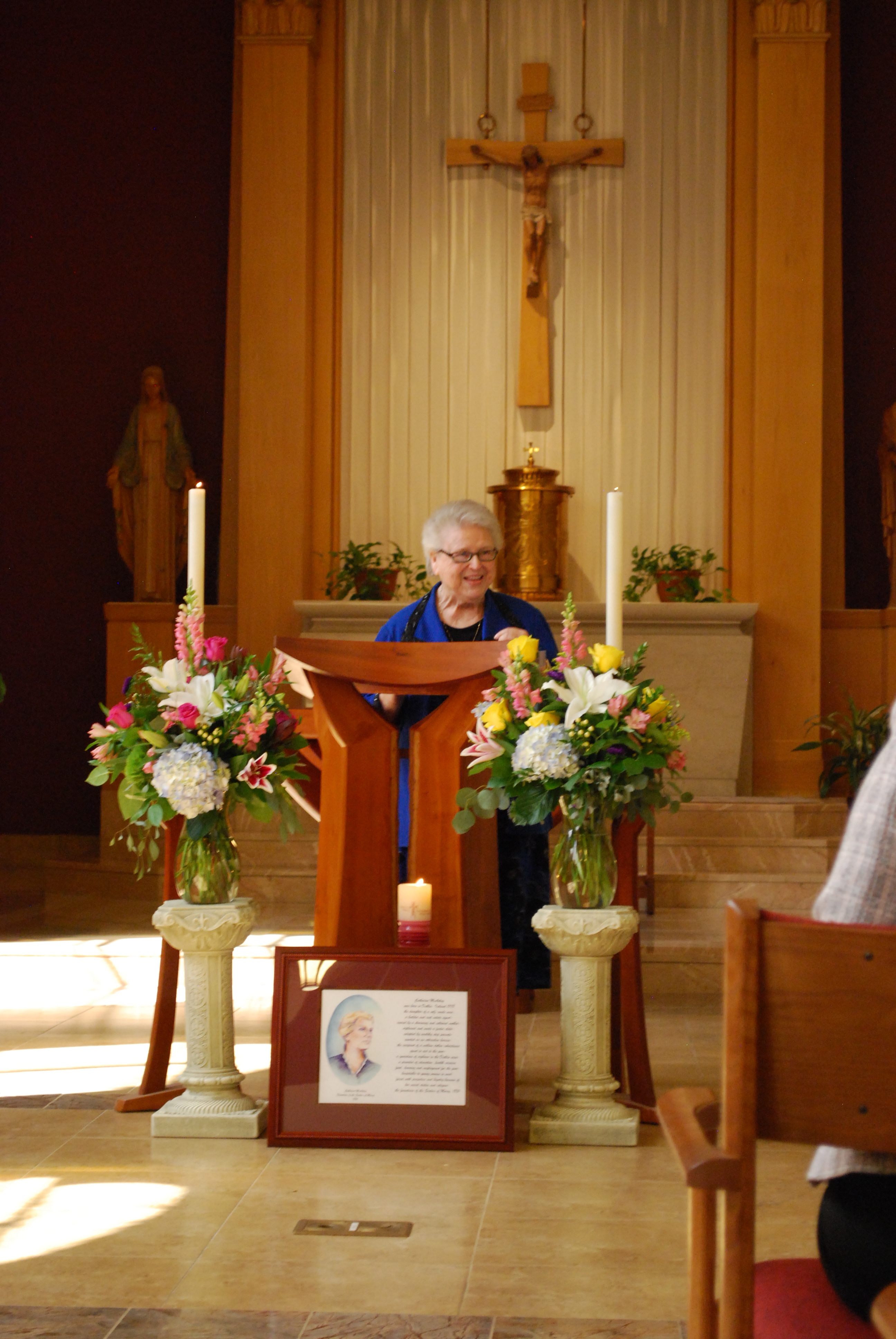 Sister Madonna in the chapel