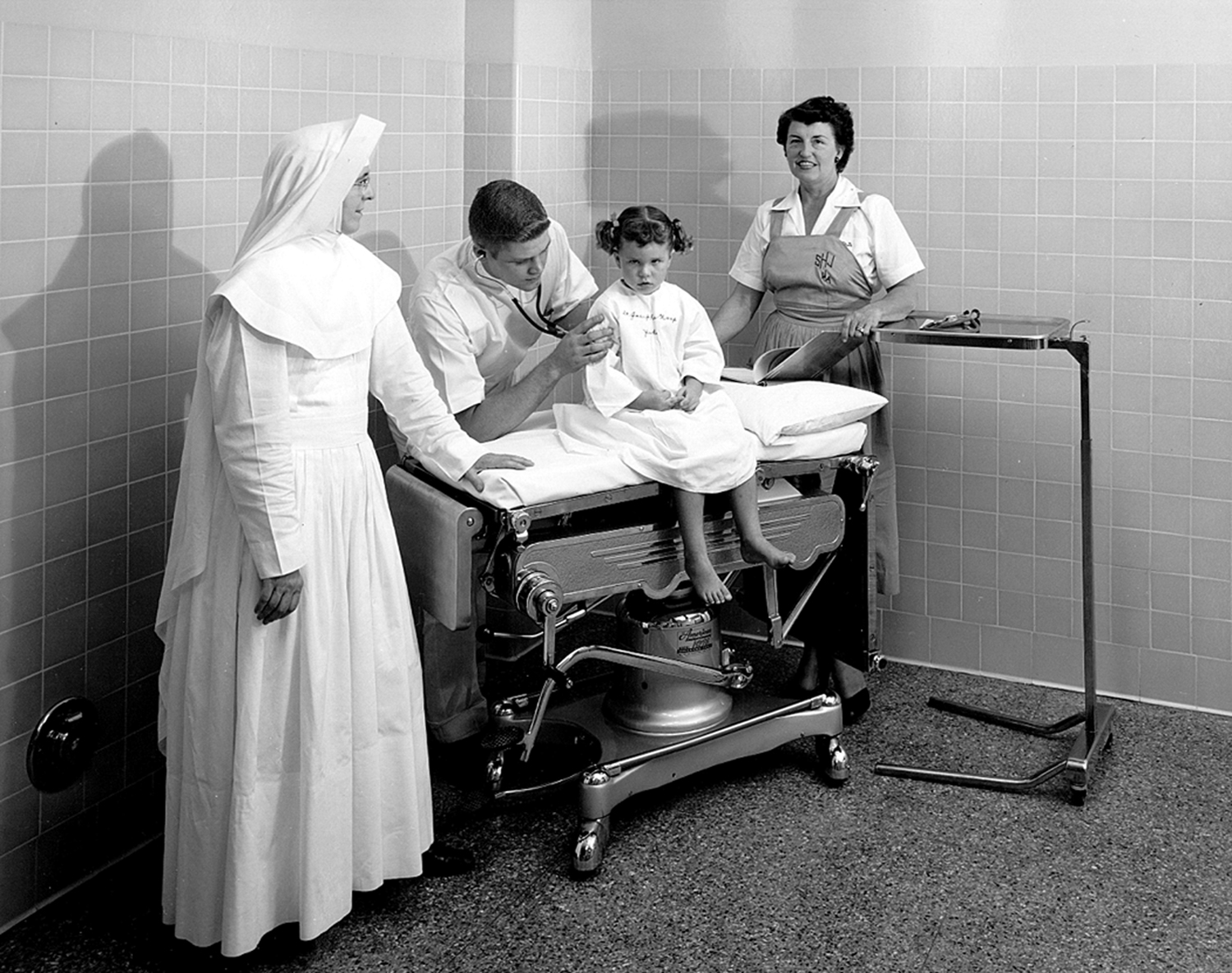 Historic nun and nursing photo