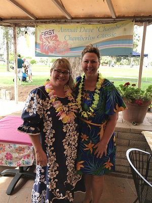 Kathleen Ross and Heather Frautnick, organizers of the Chambo Classic