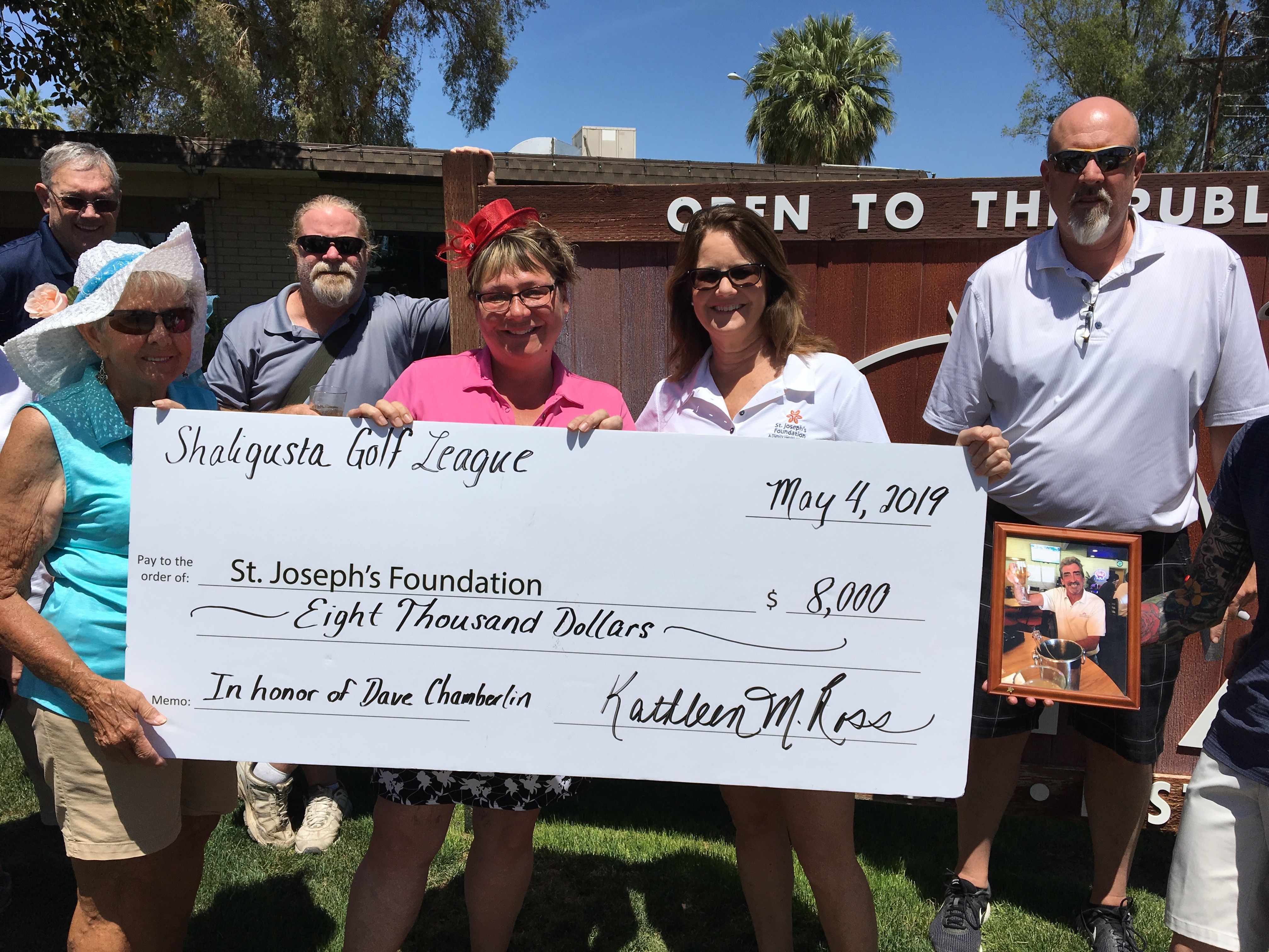 Dave Chambo Classic check presentation