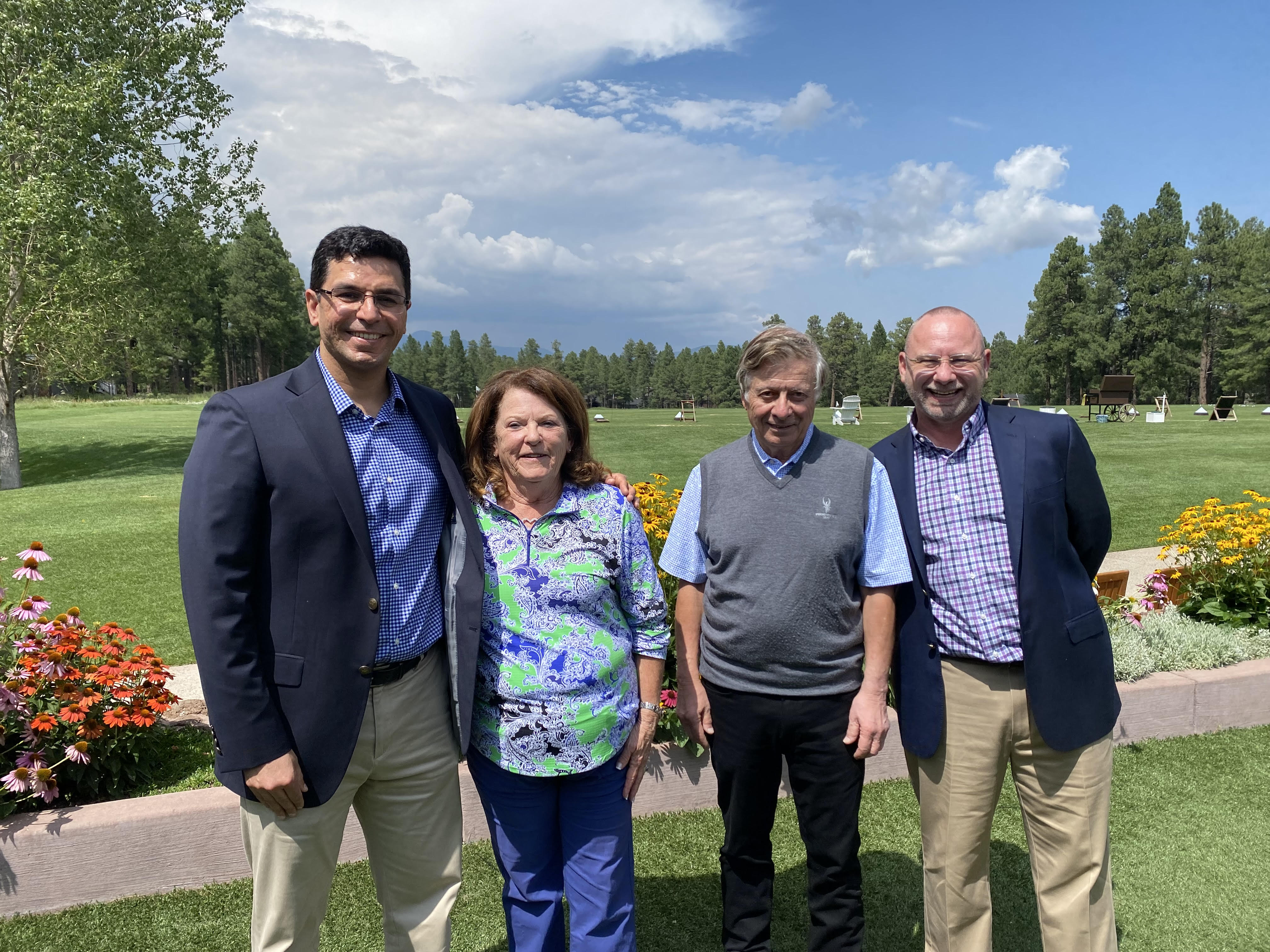 Drs. Saeed and Zgoda with Susan and Art Miele