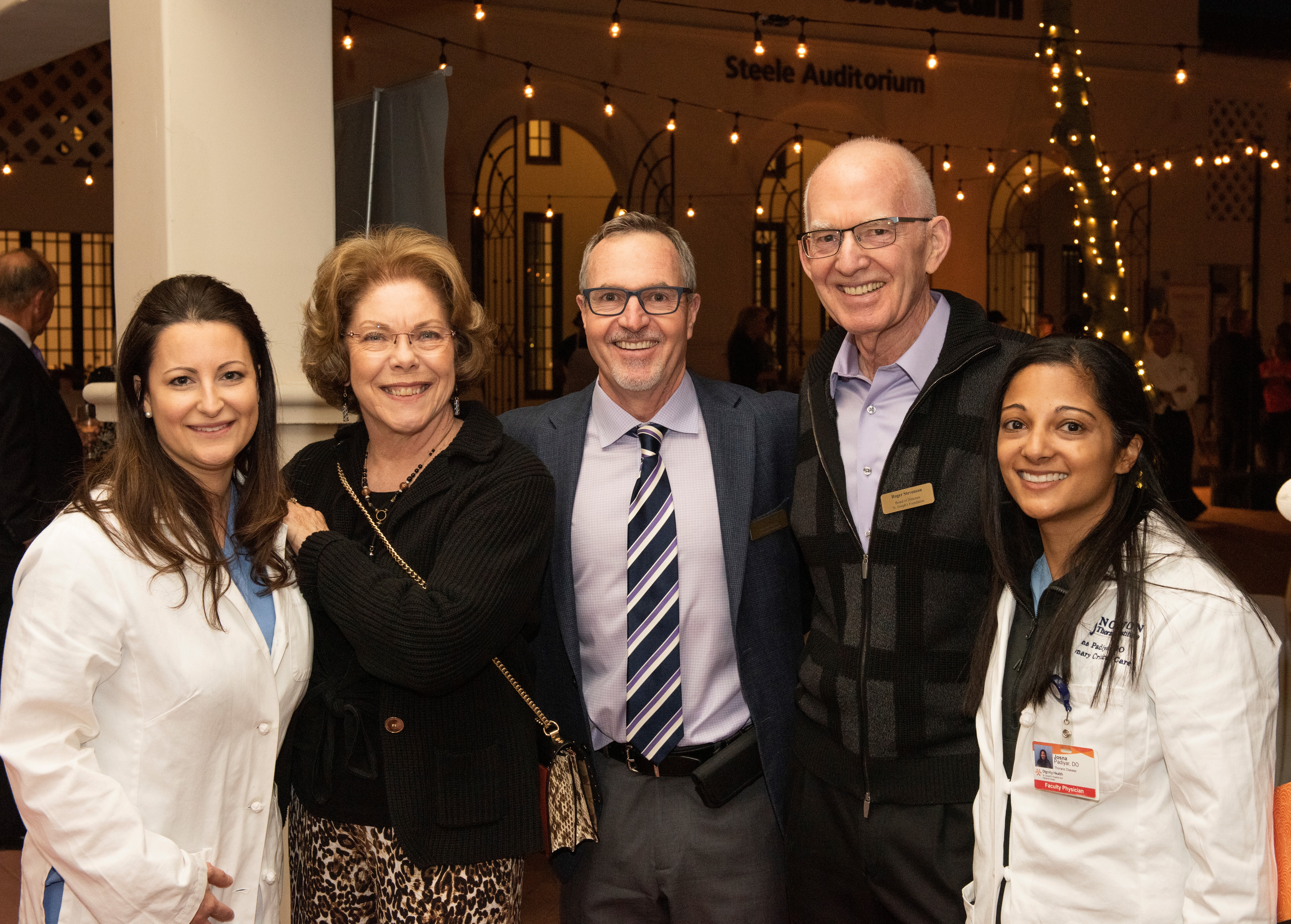 Doctors and guests at fundraising event