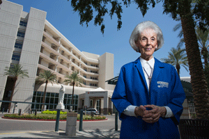 Irene Quinn, St. Joseph's hospital volunteer.