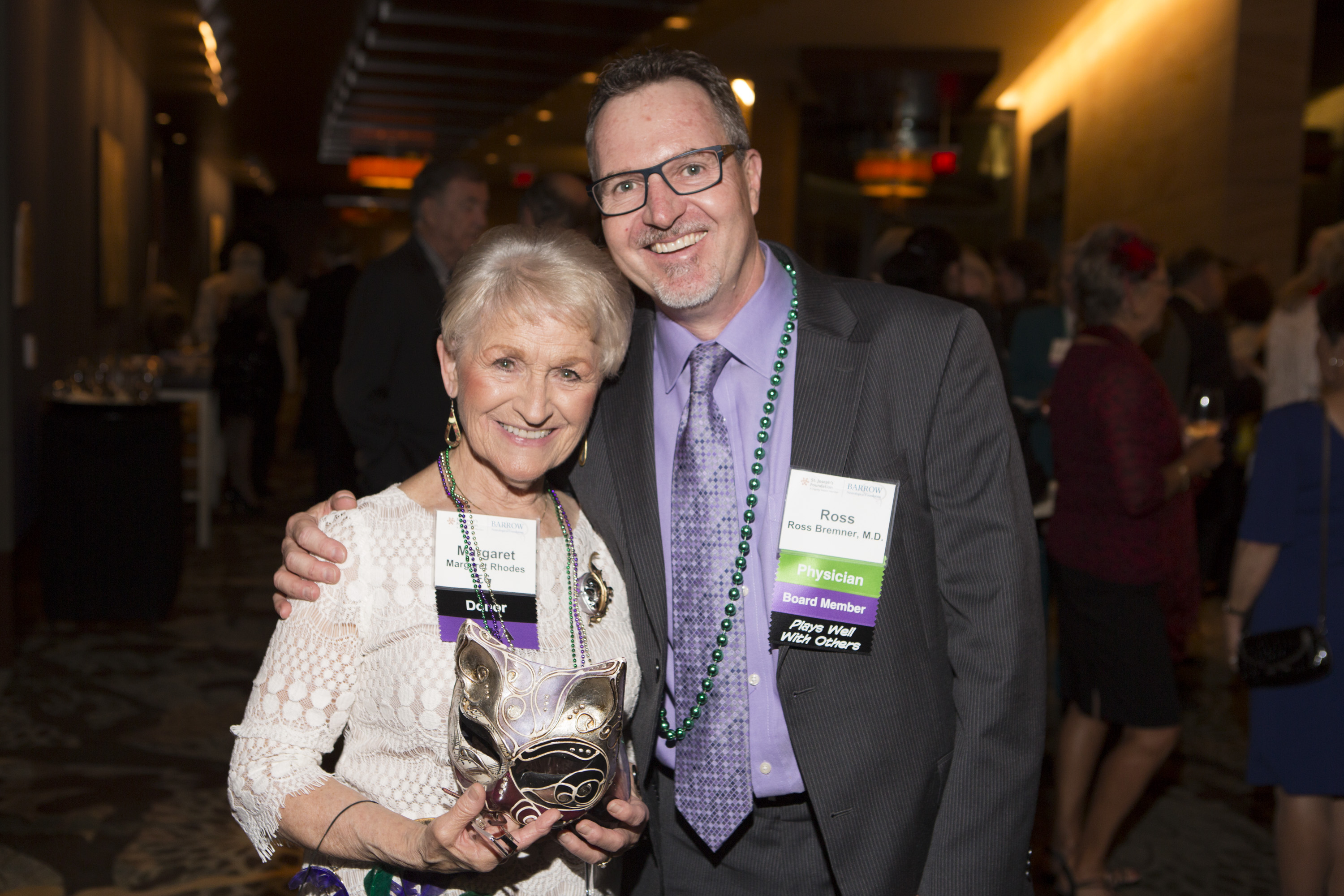 Margaret Rhodes and Dr. Bremner
