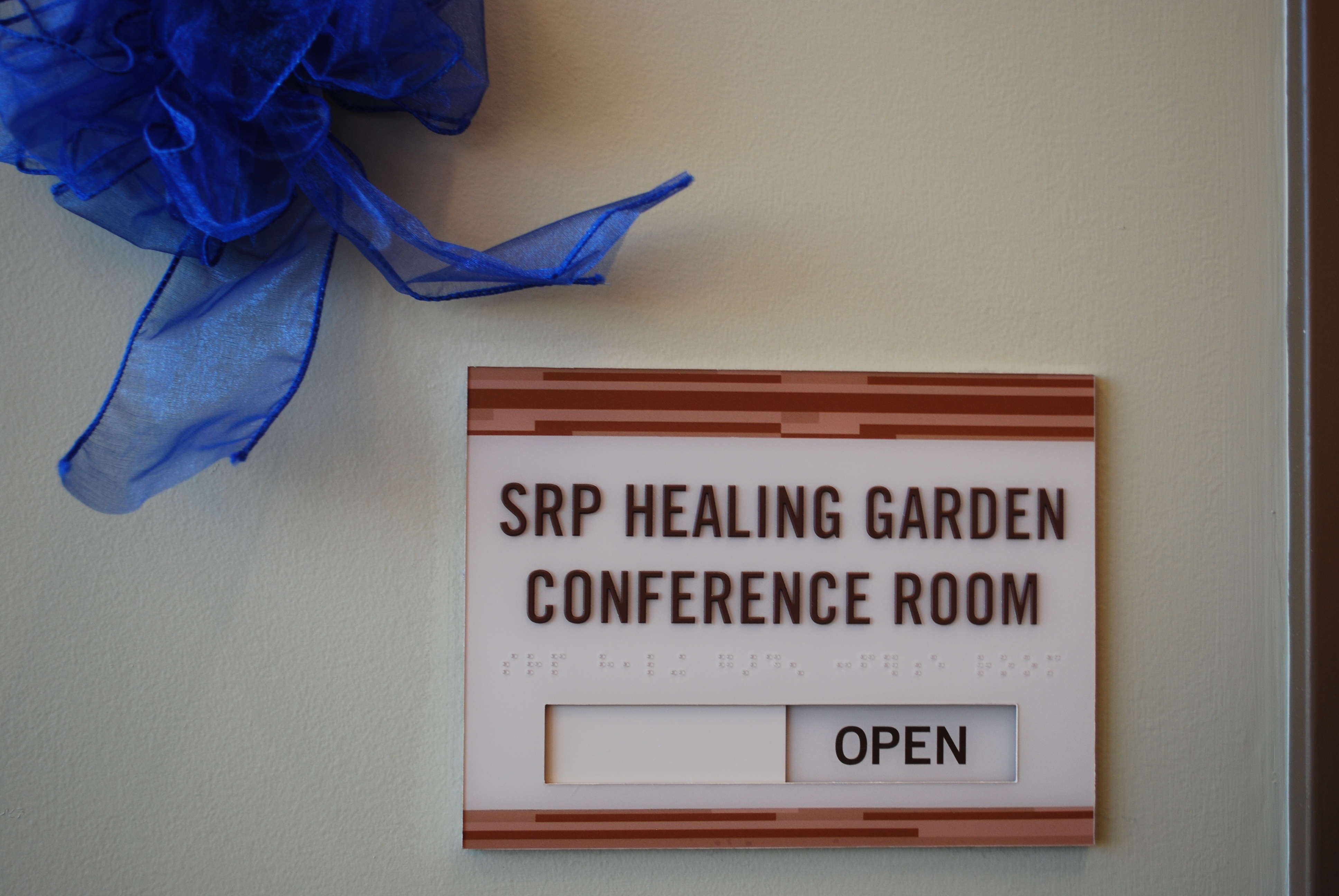 SRP conference room sign