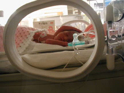 Victoria Robles in the NICU