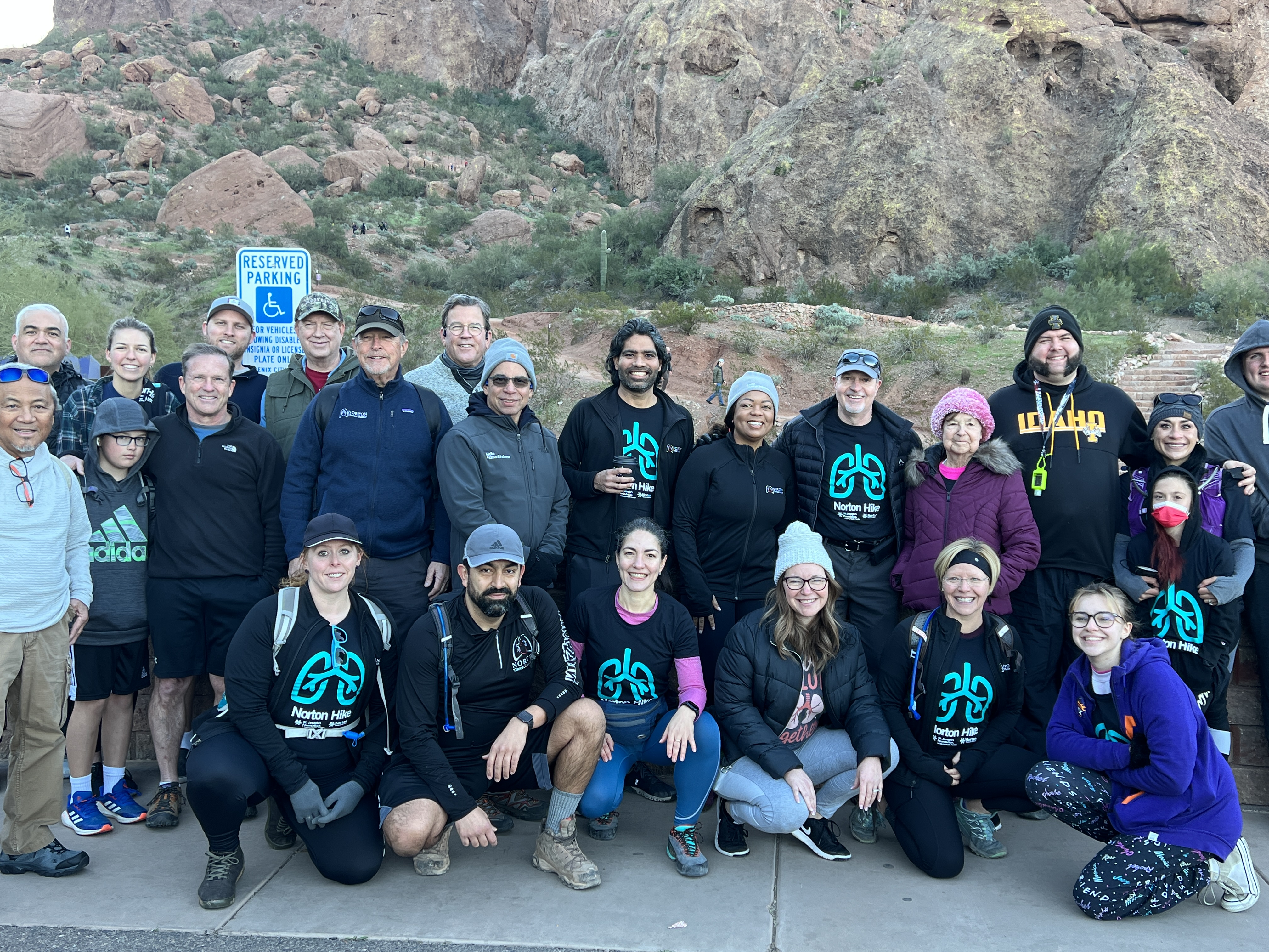 Hikers at the Norton Hike 2023