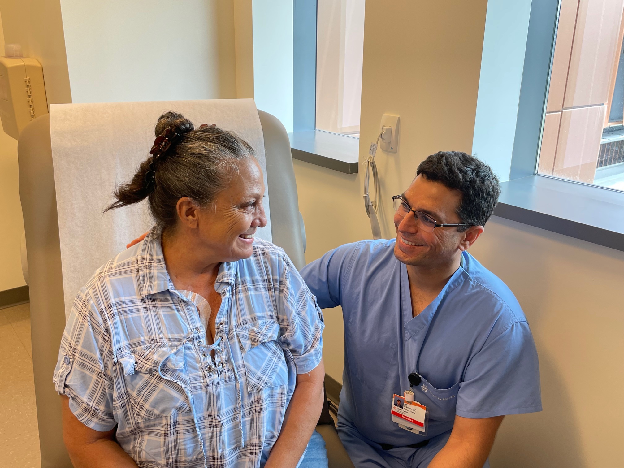 Patient with Dr. Saeed