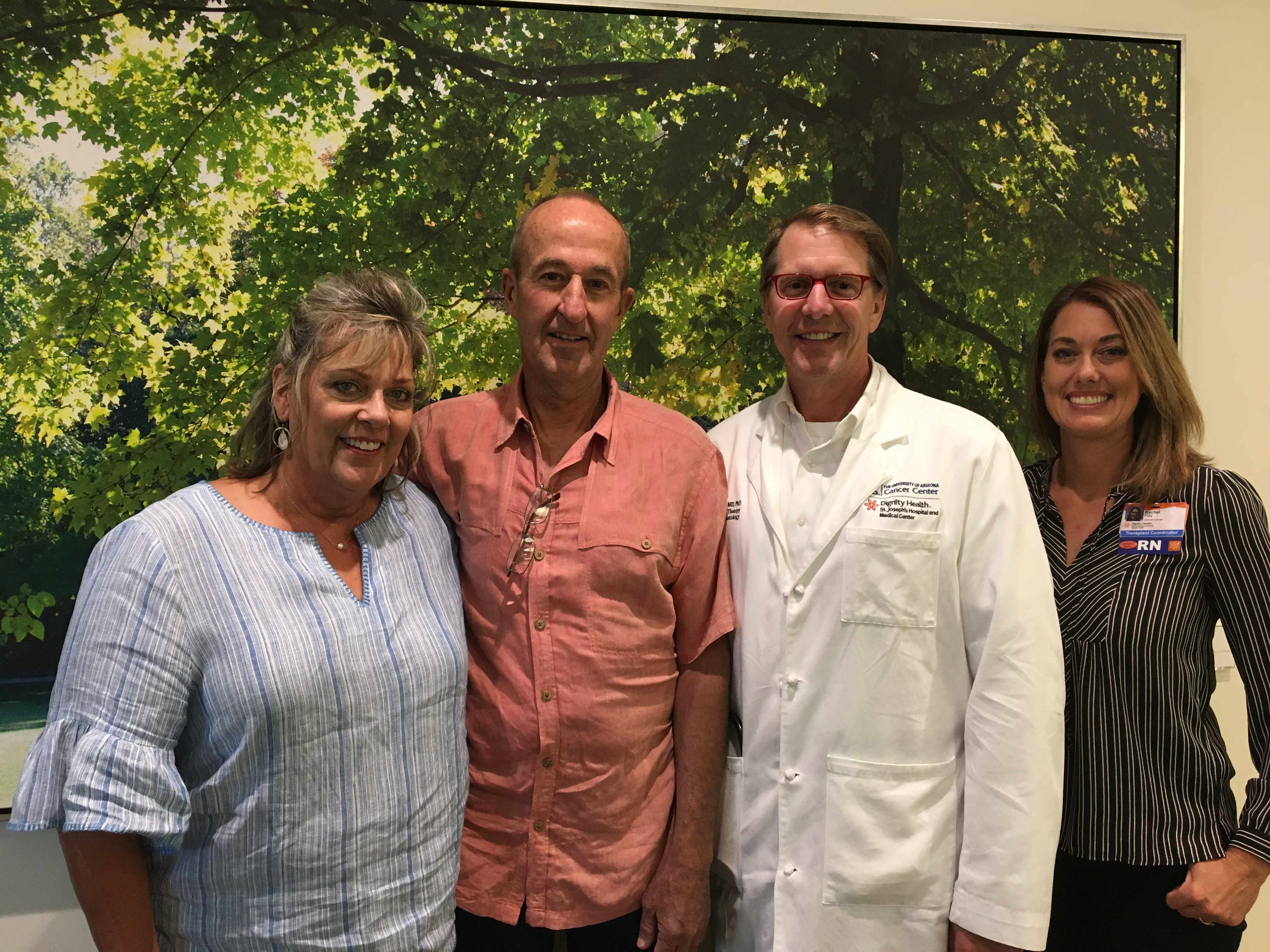 Susan and Loren Vickers with Dr. Pawloski and nurse Rachel Ray