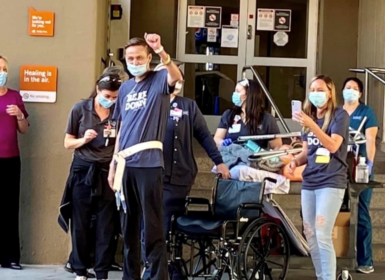 Ryan Parker leaving hospital