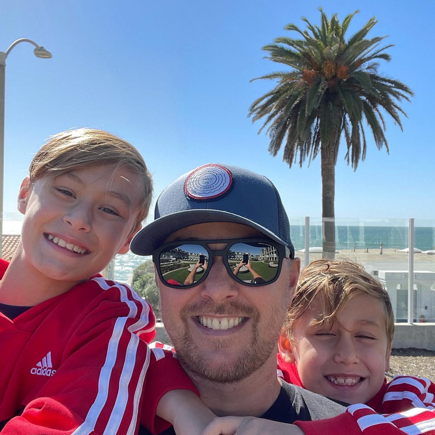 Ryan Parker and his boys